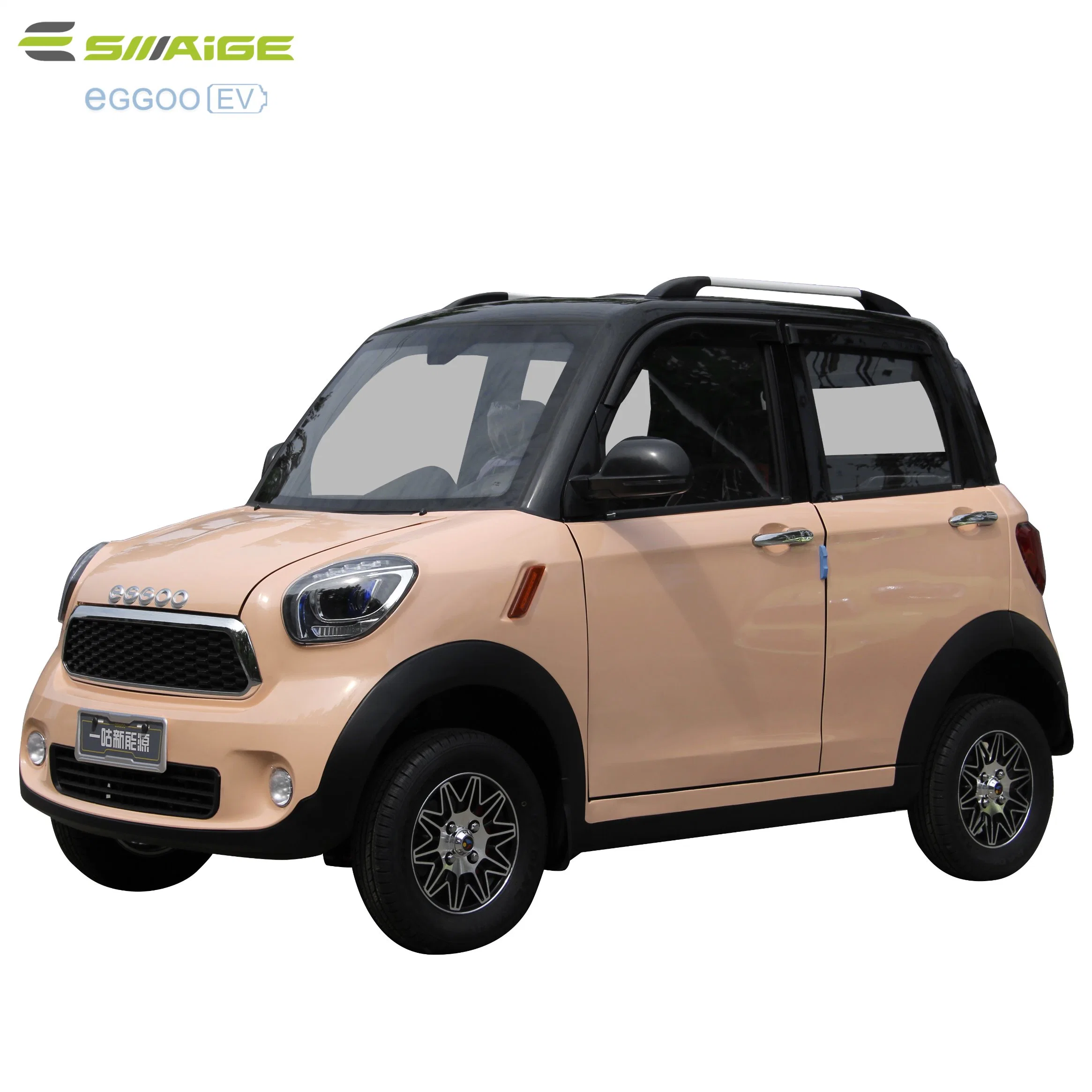 Saige 4 sièges 60V100ah batterie au plomb 120-130km portée 3000W Voiture électrique avec climatisation et caméra de recul