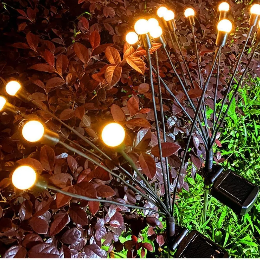 Luces Firefly Waterproof Solar impulsado por el viento Swing para Patio Pathway Patio Bl20765