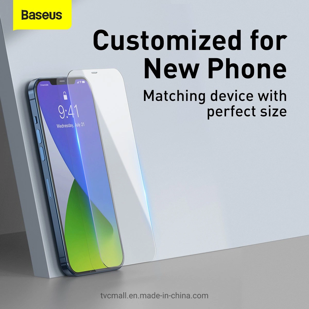 Baseus 2 PCS 0.3mm مضادة للراي الأزرق الزجاج الواقي لهاتف iPhone 12 Mini 5.4 بوصة