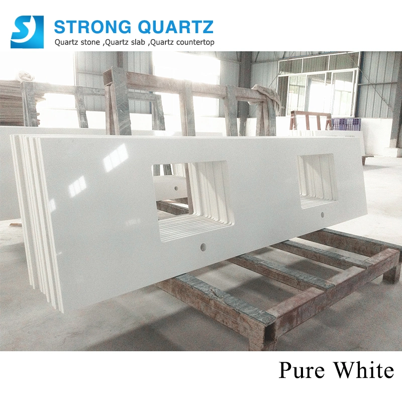 Pure White/Grey/Black/Red/Beige Quartz Stone Slabs Countertop From Guangdong Foshan China