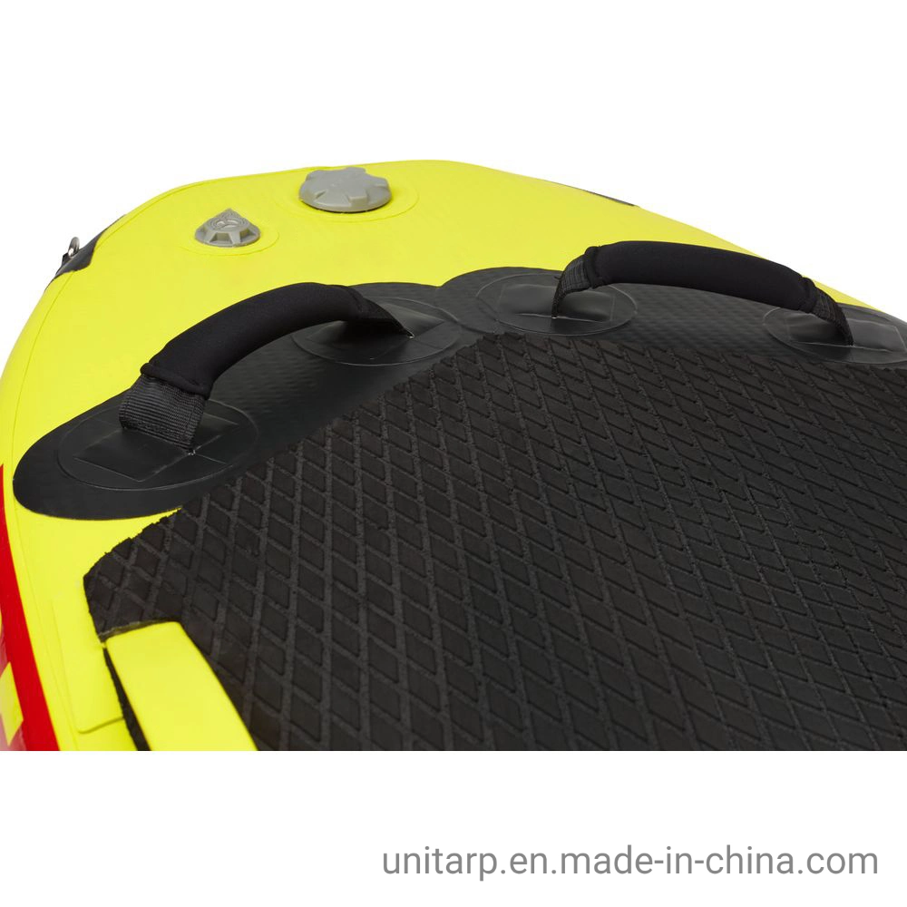 168X99X10cm Yellow Lifeguard Drop Stitch Fabric Inflatable Life Saving Board Rescue Sled Behind Jet Ski