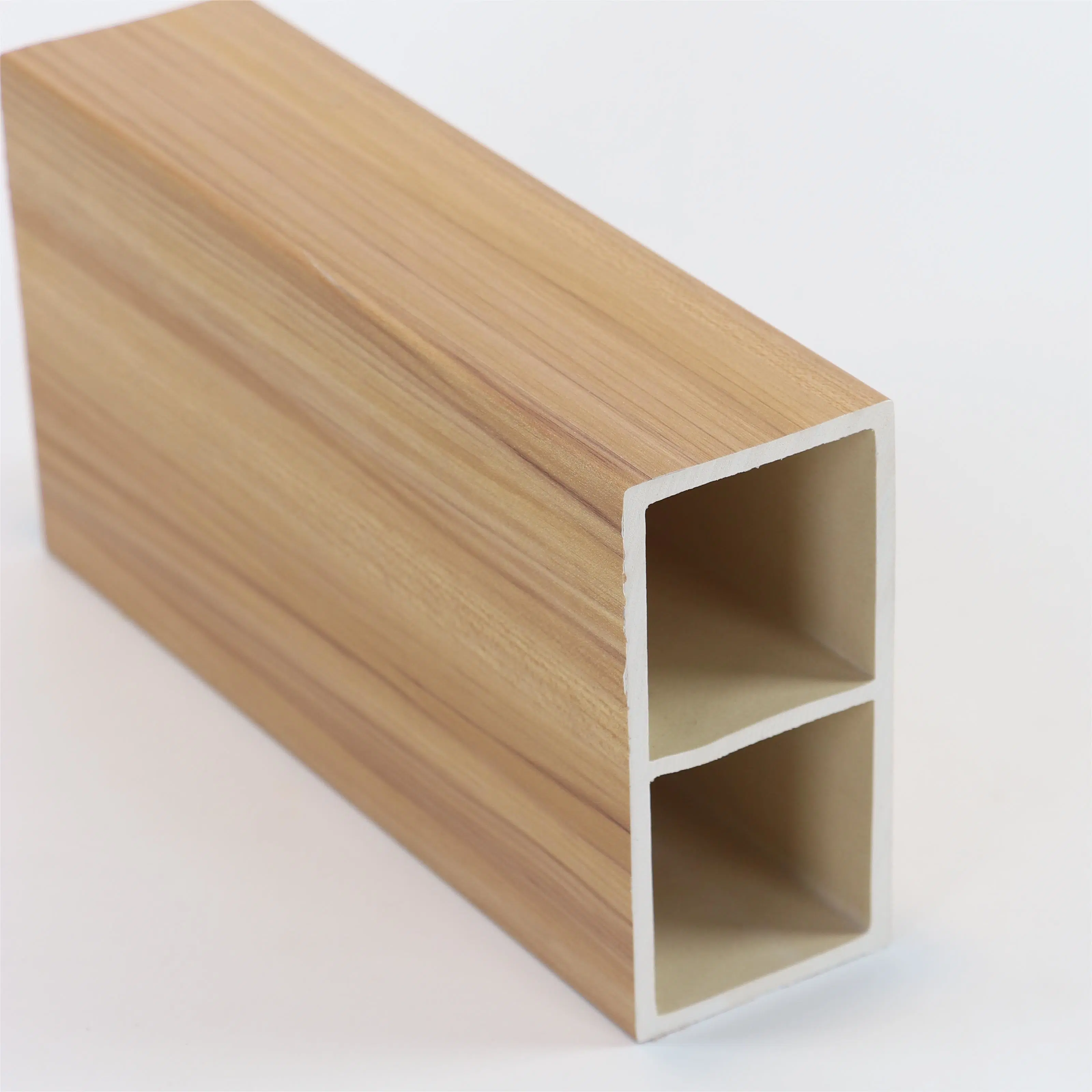 PVC plastique composite bois plastique composite Décoration carré tube en bois
