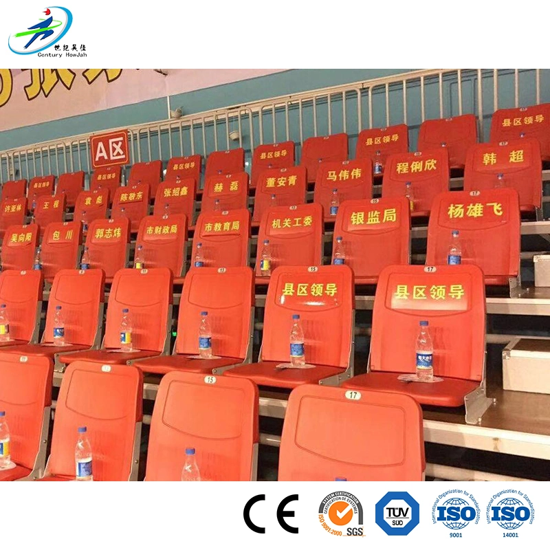 Century Star China Plastic Stadium Chair Factory High Quality Electric Telescopic Grandstand Seating System Bleachers Seat Moveable Grandstand Stadium Chair