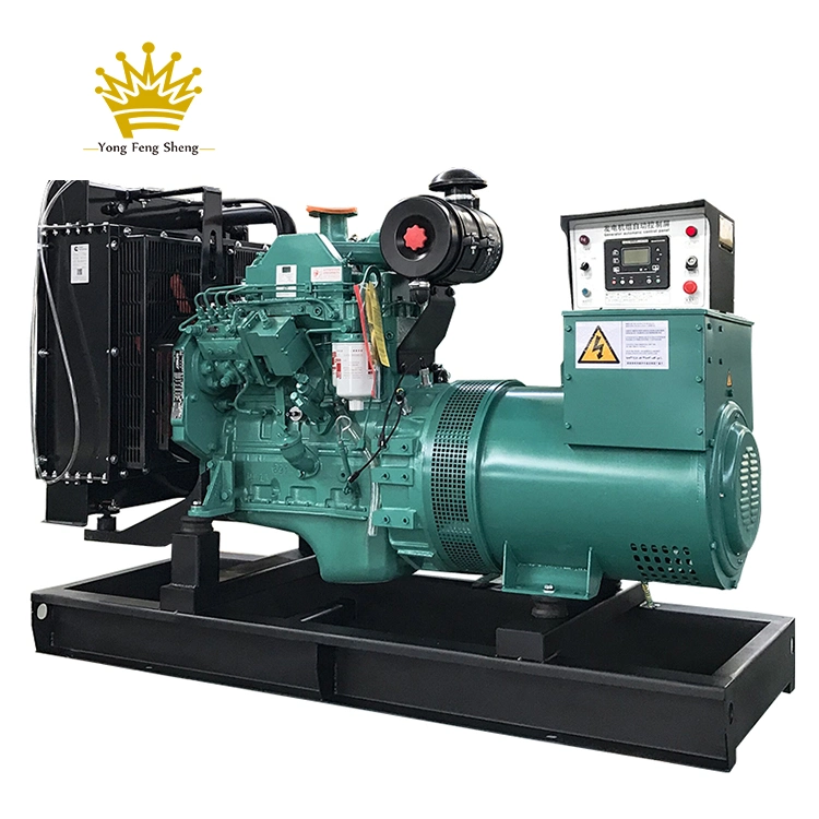 60kw 75kVA Three Phase Open Silent Electric Type Home Use Cummins Diesel Generator by Yofen