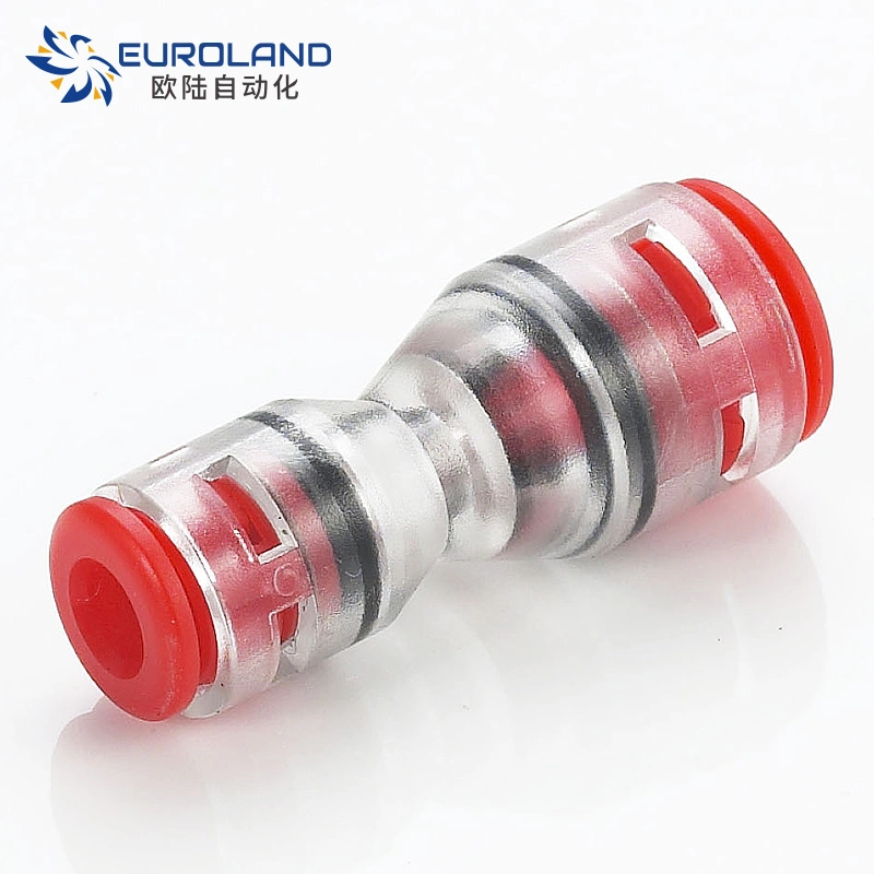 HDPE Micro Tube Connector for Communication Optical Fiber Transparent Micro Duct Reducer for Telcom Duct