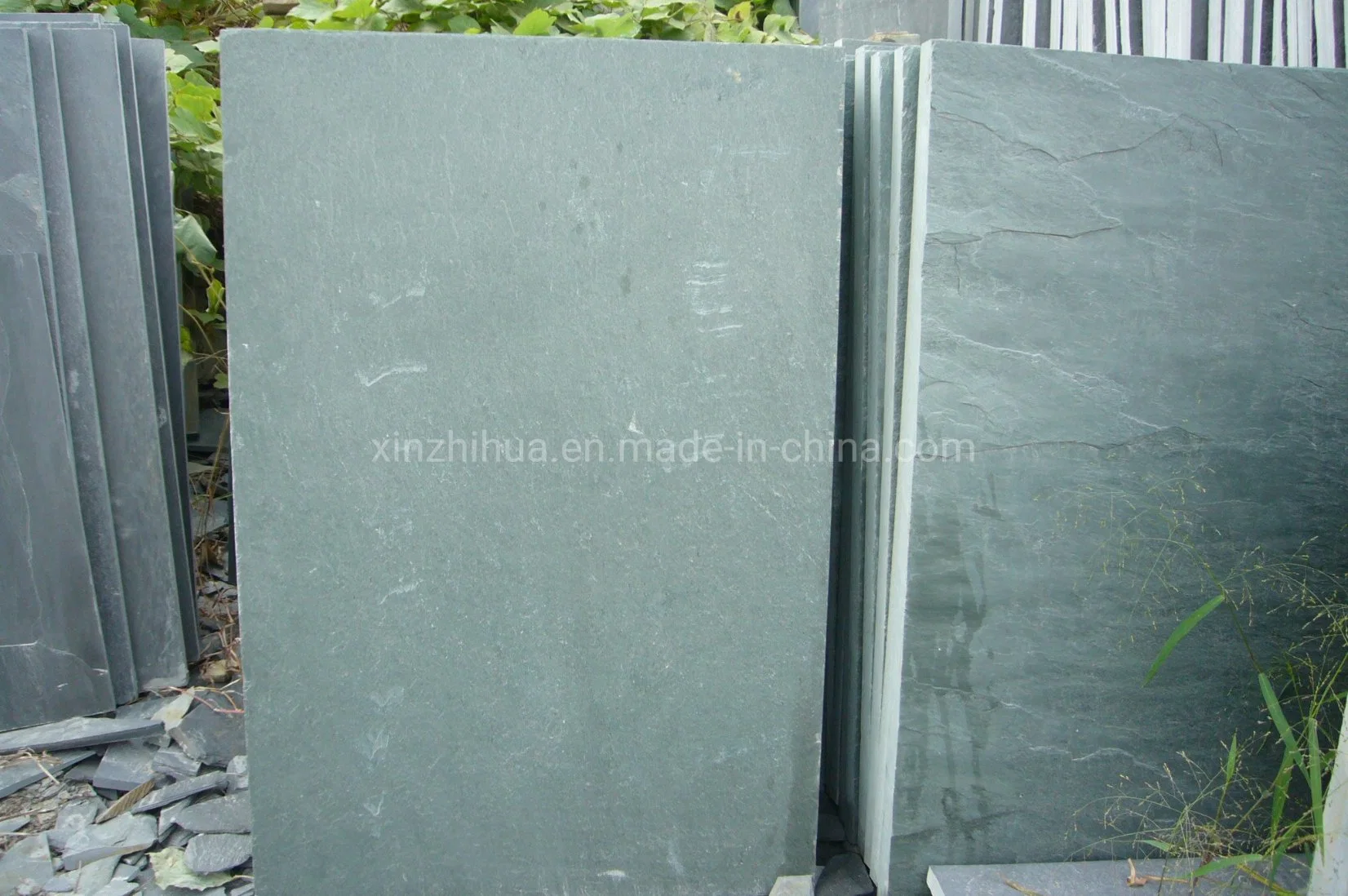 Natural Stone Green Slate Exterior Flooring/Wall Covering/Terrace Floors Paving Tiles