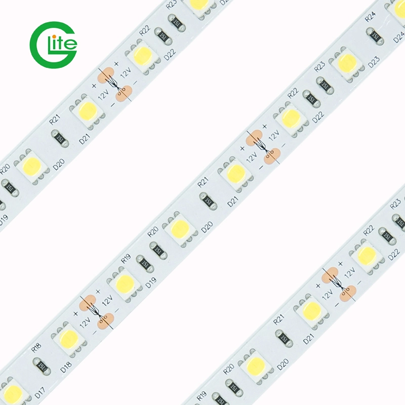 شريط LED موديل SMD5050 60LED 14.4 واط موديل Ra80 DC24 3000K المصباح