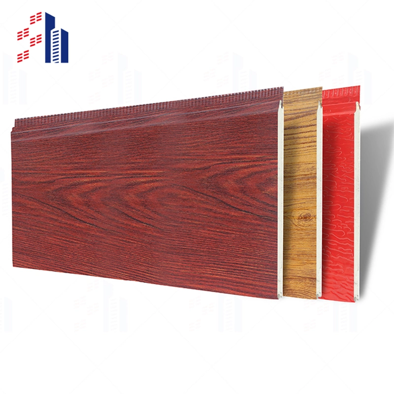 16mm Prefab House Metal Building Materials Insulating Wall Panel PU Sandwich Panel