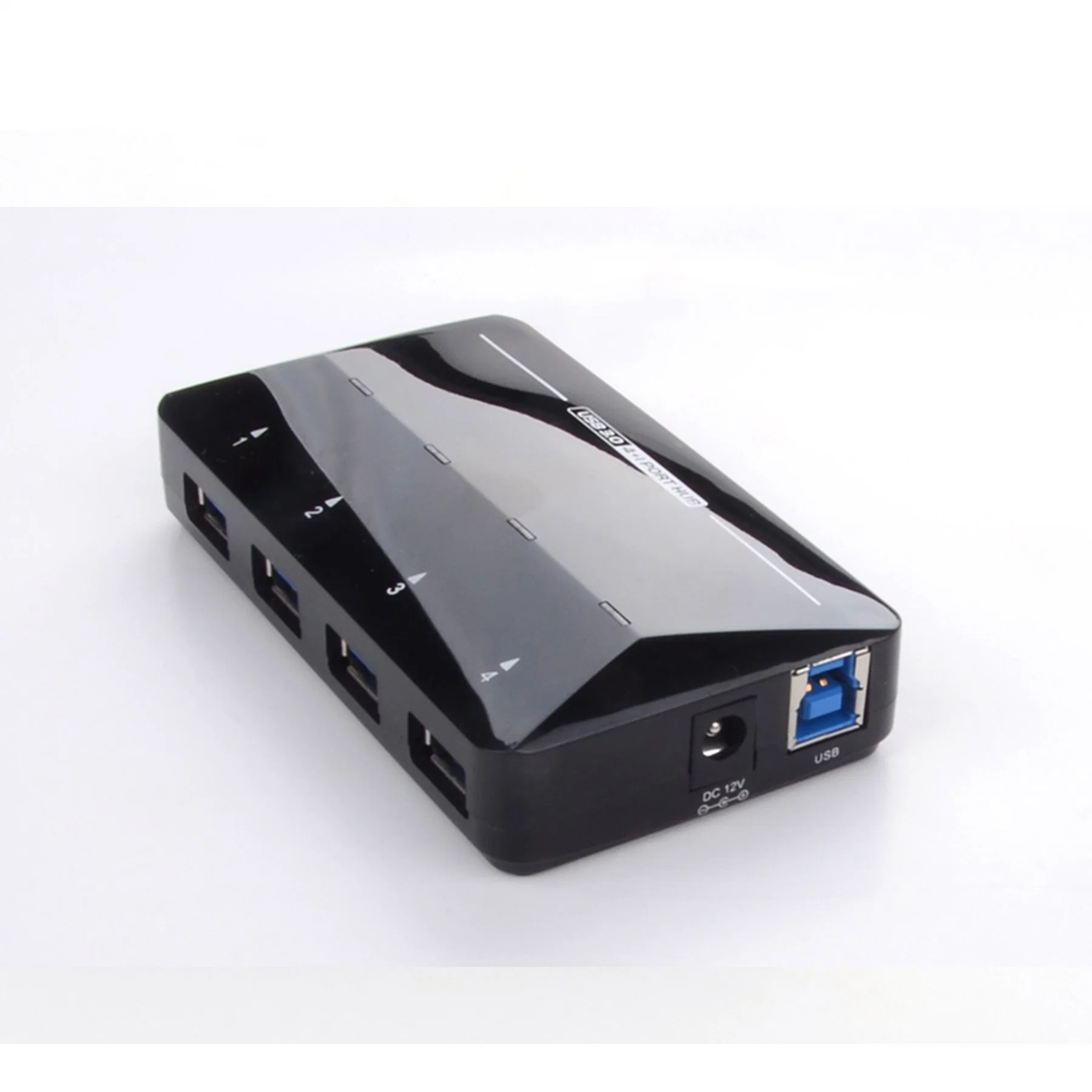 USB3.0 4-Port Hub with Additional Fast Charging Port and Power Adapter