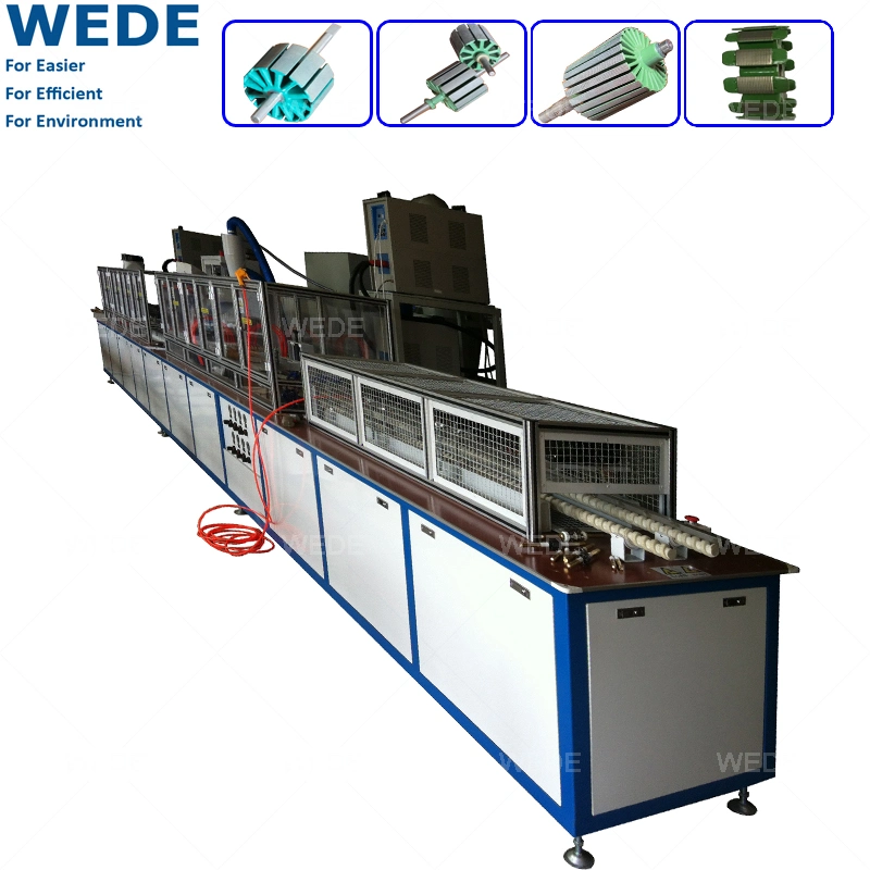 Système de revêtement de résine électrostatique du rotor