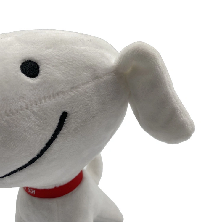 Cute Little White Dog Plush Toy Doll Puppy Dog Doll Gift for Girls and Children