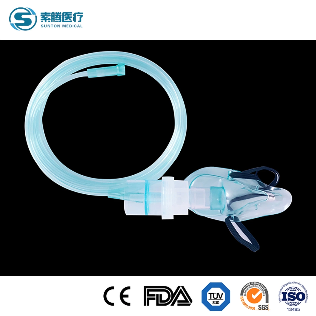 Sunton China productos desechables de fabricantes de la máscara de oxígeno máscara de oxígeno XL otros consumibles médicos anestesia médicos máscara de oxígeno se utiliza para la máquina de anestesia