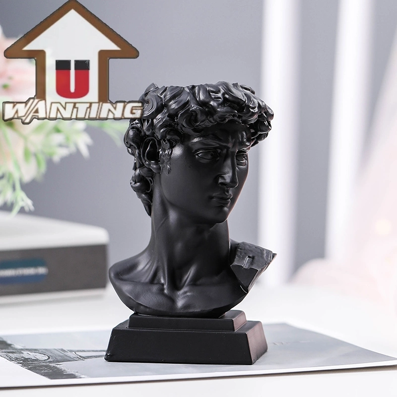 Polyresin David Pen Container Brush Classic Figure Home Table Decoration Handicraft Gift