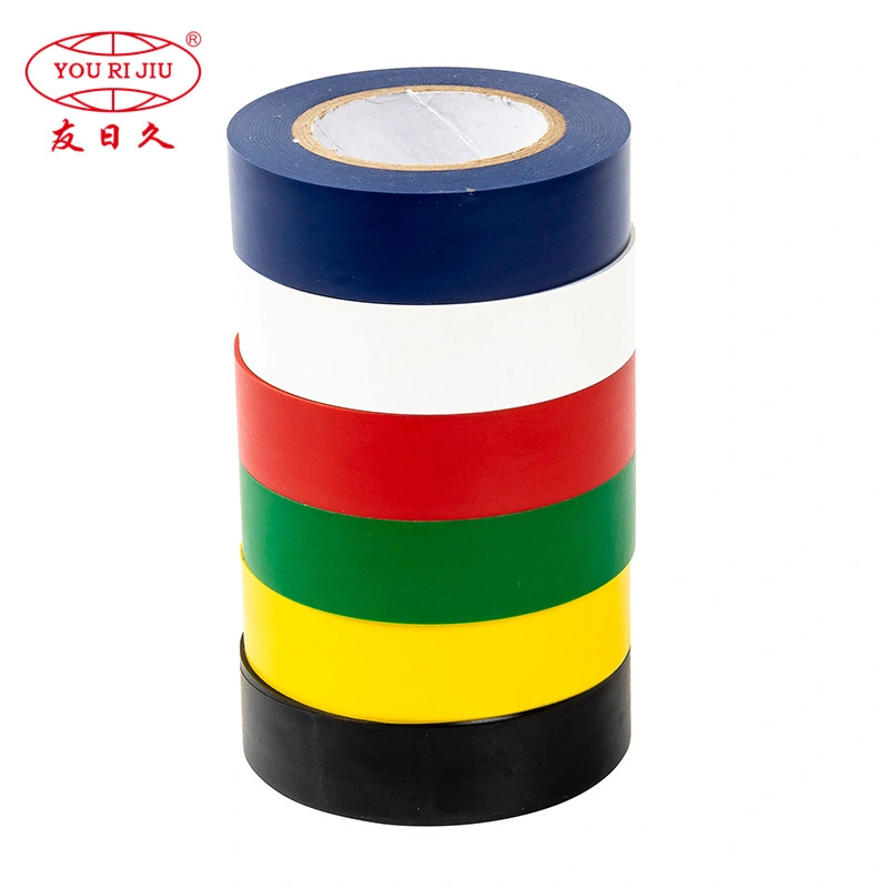 Votreijiu Colorful Roll Isolation Nfr Scrap de PVC Électrique Haute Température Étanche en Vrac Vinyle Ruban Électrique Robuste pour l'Intérieur Extérieur Enveloppement du Fil