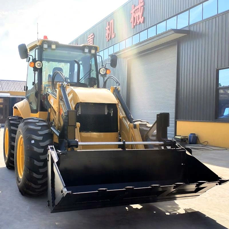 Chargeur sur roues directement d'alimentation d'usine de tracteur de la réalisation de fonctions telles que la direction in-situ et le côté du passage et l'aile