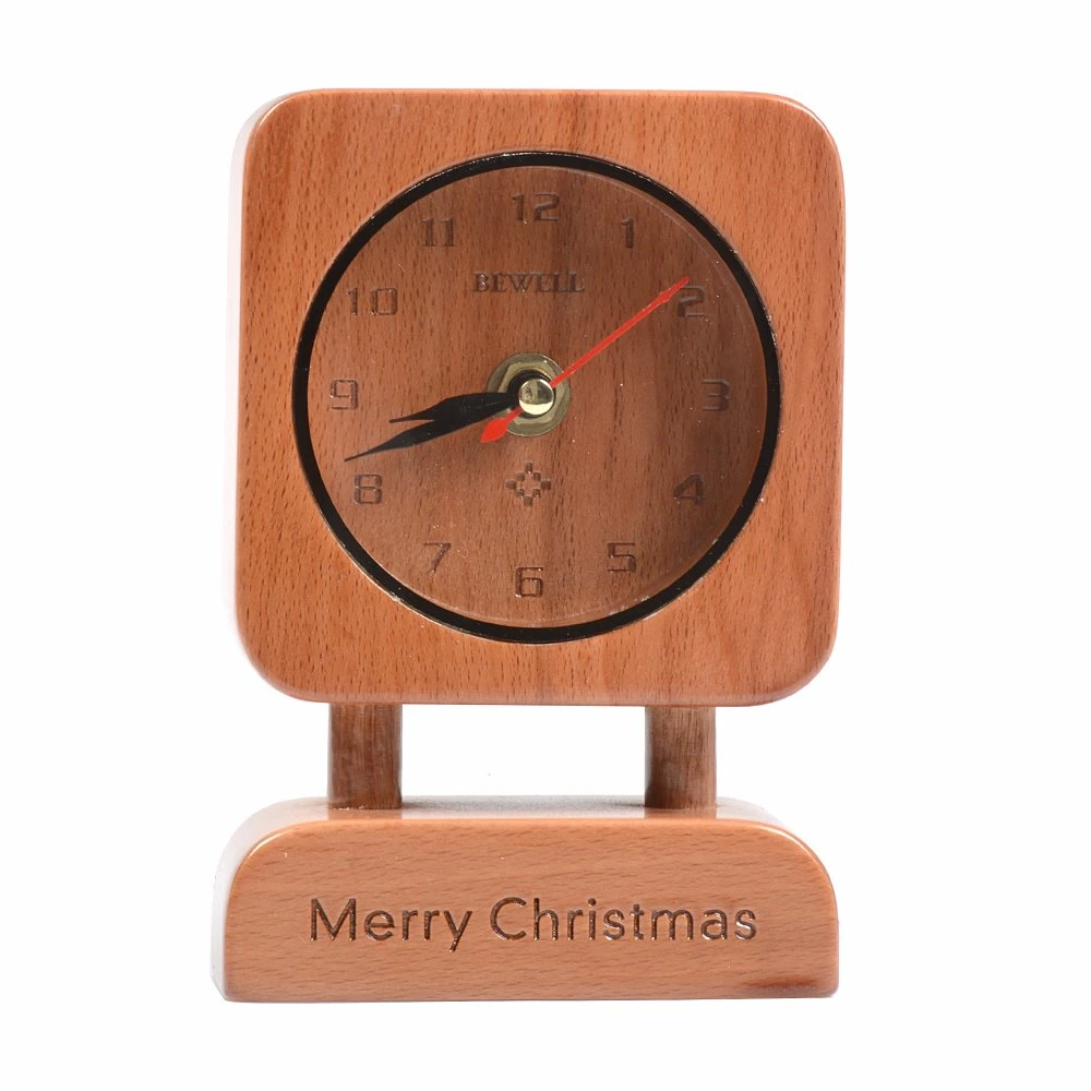 Regalo de nacimiento Vintage Antiguo reloj despertador mesa de madera hechos a mano