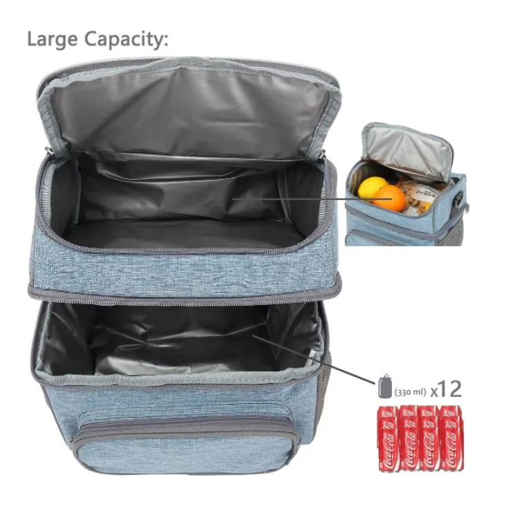 New Fashion Portable Multi-Color Adult Lunch Thermal Picnic Cooler Bag