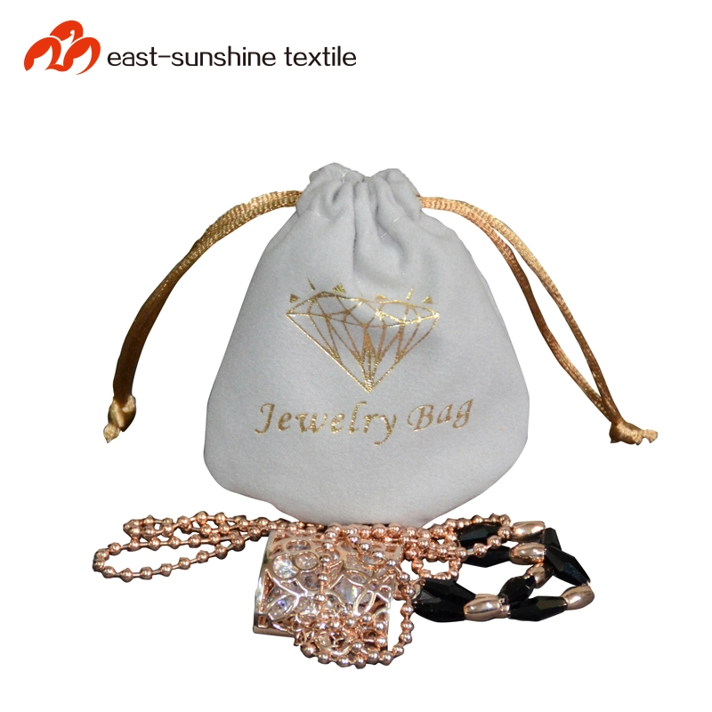 Custom Made Small Drawstring Jewelry Pouch (DH-MC0334)