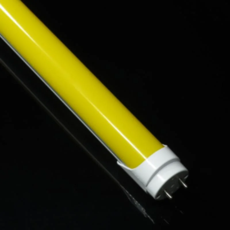 Yellow Cover 120cm T8 LED Tube Lamp 20W with 500nm UV Filter UV Free for Cleanroom