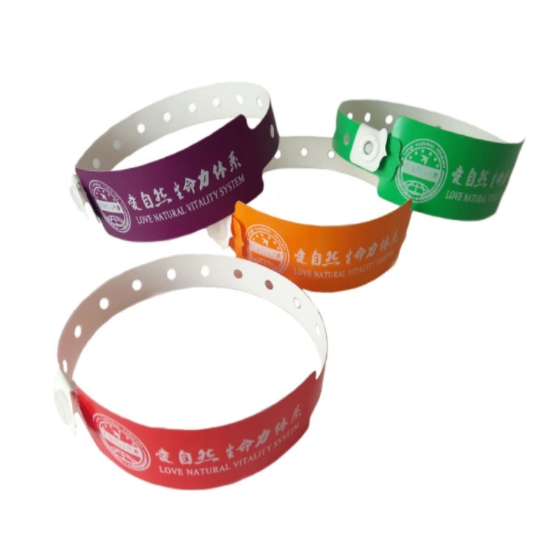Printable Termal Wristband NFC Chip Paper Wristband RFID Self Adhesive Bracelet Waterproof Festival Bracelt with Sticker Buy Promotional Custom RFID Wristband