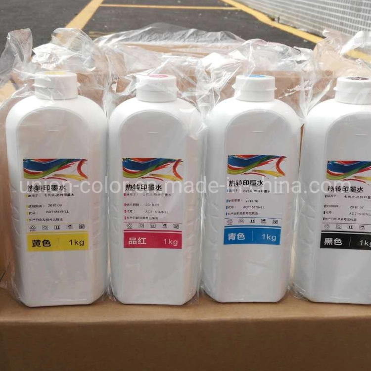 Unión Color Marca agua teñido tinta papel ropa tejido Impresión de la tinta de la tinta de la tinta de la pigmentación de la tinta para la impresora de la sublimación hecha En China