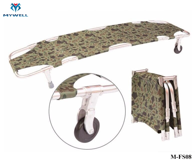 M-Fs08 4 Folding Aluminum Alloy Foldaway First Aid Aluminium Folding Stretcher