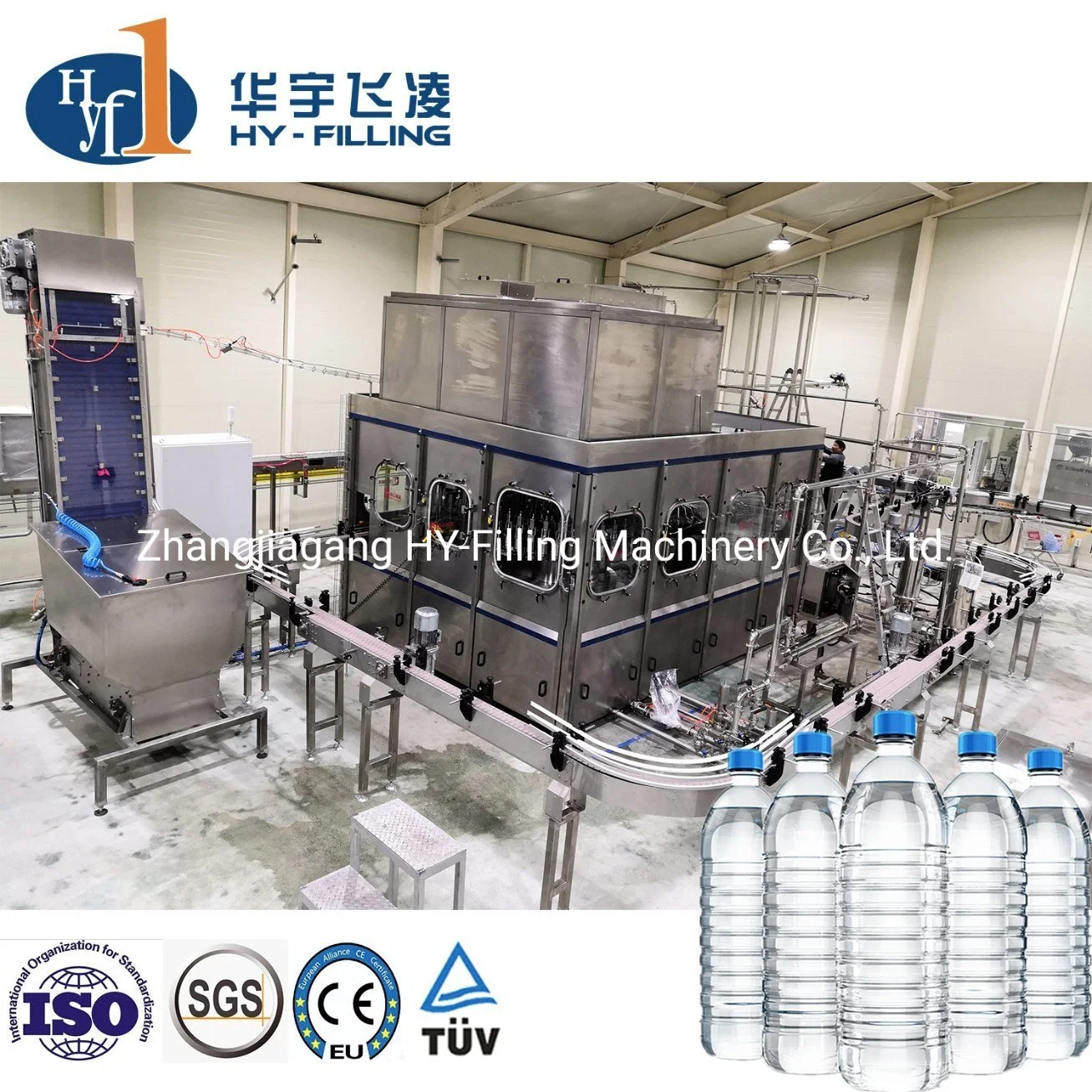 25000bph 750ml Glass Pet Bottle Can Line Plant Beverage/Juice/ Carbonated Drink Soda/Soft Drink/Mineral Pure Water Liquid Filling Automatic Bottling Machine