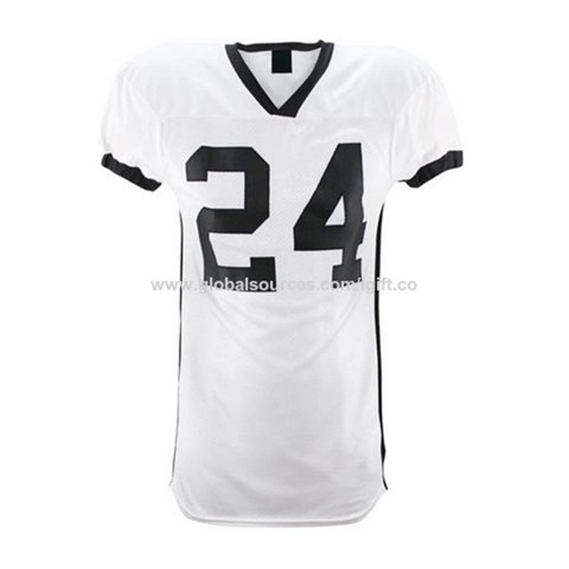 100% Polyester Heavy-Mesh Custom Cheap Uniforms Young Training American Football Jerseys