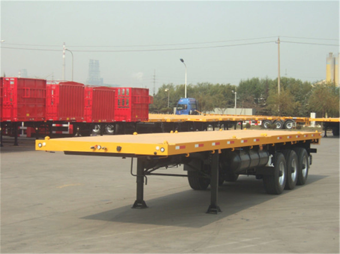 مقطورة شاحنة نقل الحاويات المسطحة (مع CCC وISO)