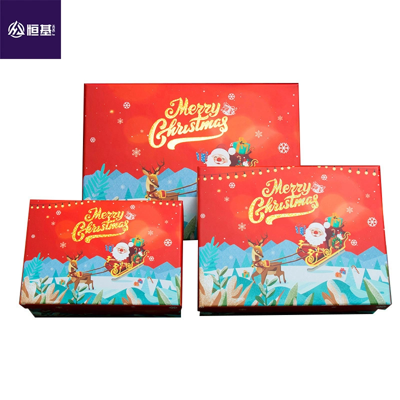 Custom Cardboard Bowknot Ribbon Decoration Christmas Gift Packaging Box