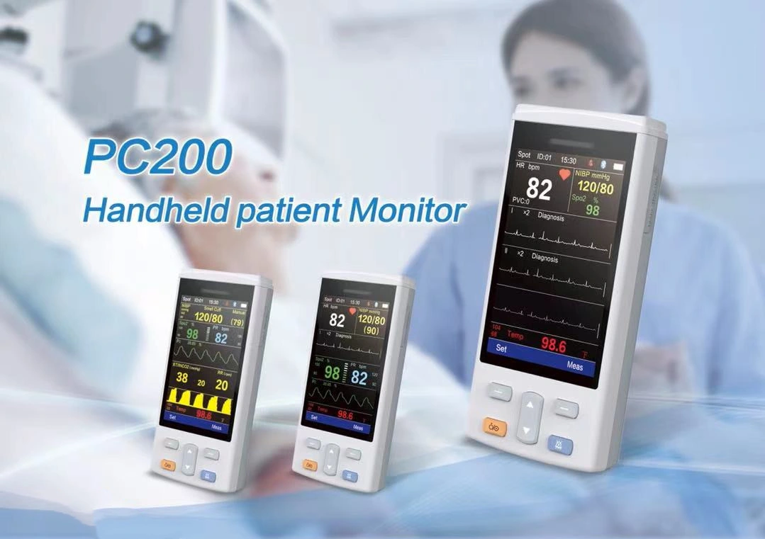 Portable 4 &prime; &prime; Color Display Patient Monitor Medical Equipment for Hospital and Home Use