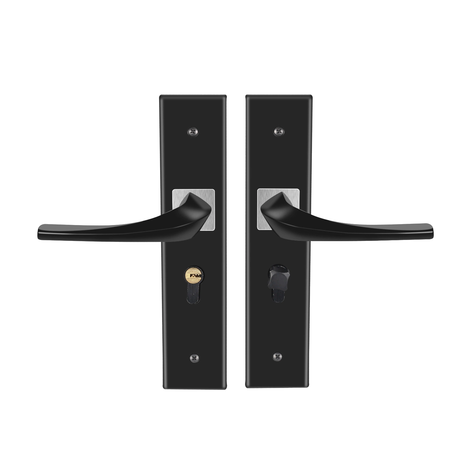 Black Internal Commercial Door Hardware Hinge Lock Door Accessories Building Hardware