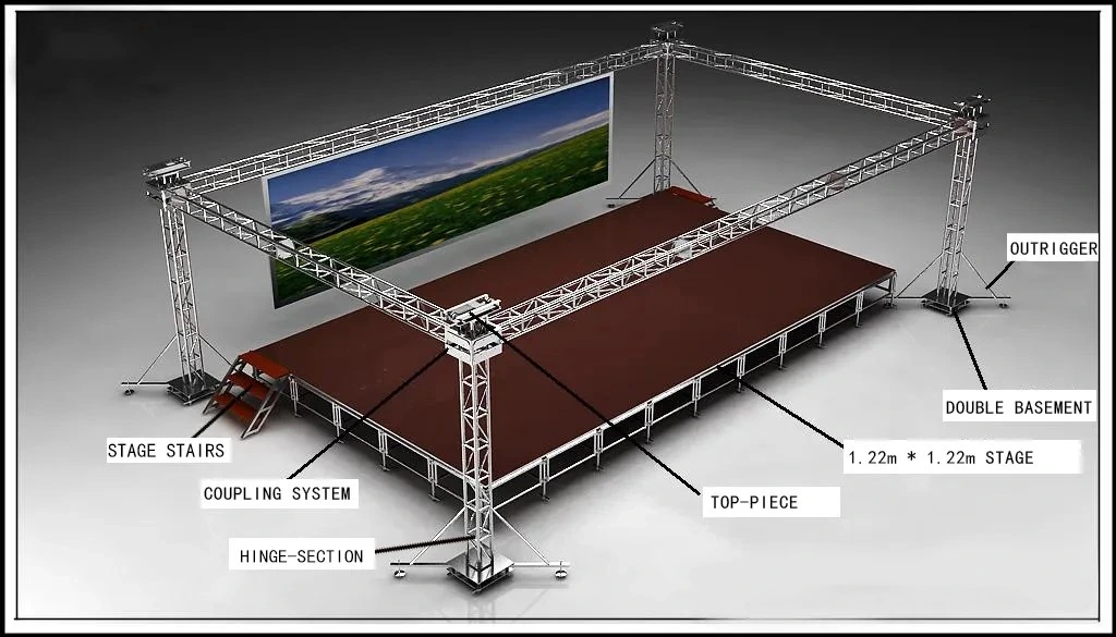 High quality/High cost performance Aluminum Extrusion Square Bolt Truss System for Advertisement