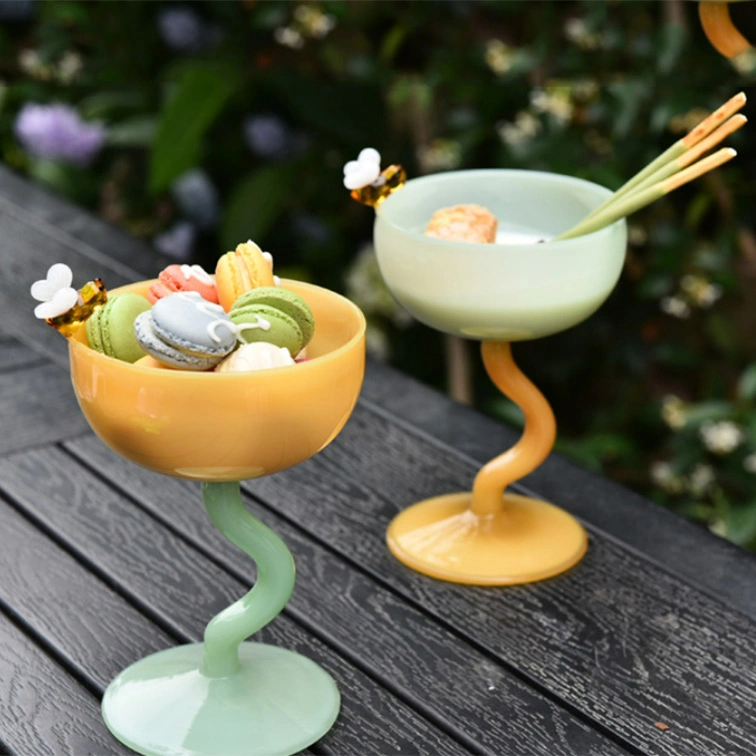 Creative Ins Retro Ice Cream Dessert Cup Color Ball Goblet