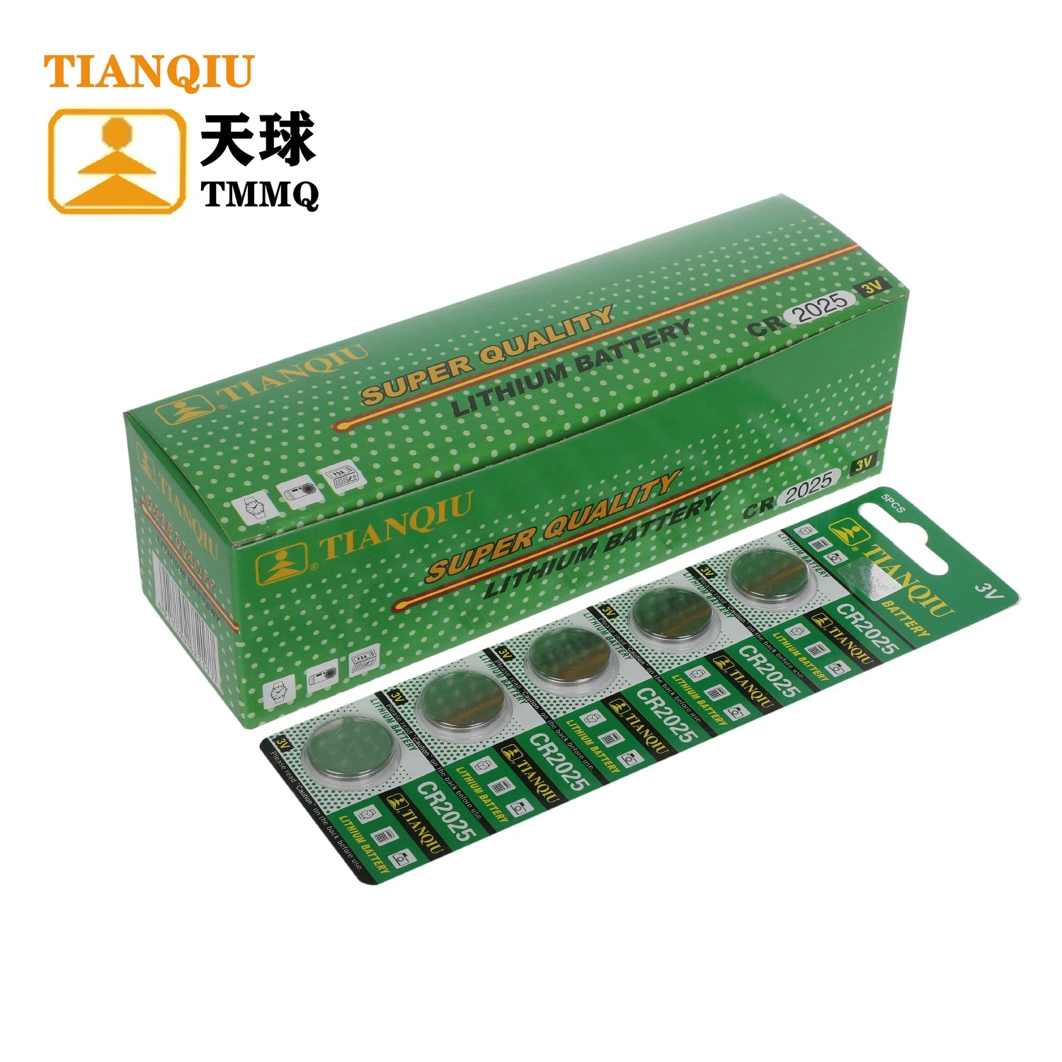 Tianqiu Cr2025 Button Cell 3V Lithium Dry Battery Cr2032 Cr2016 Cr927 Cr1620