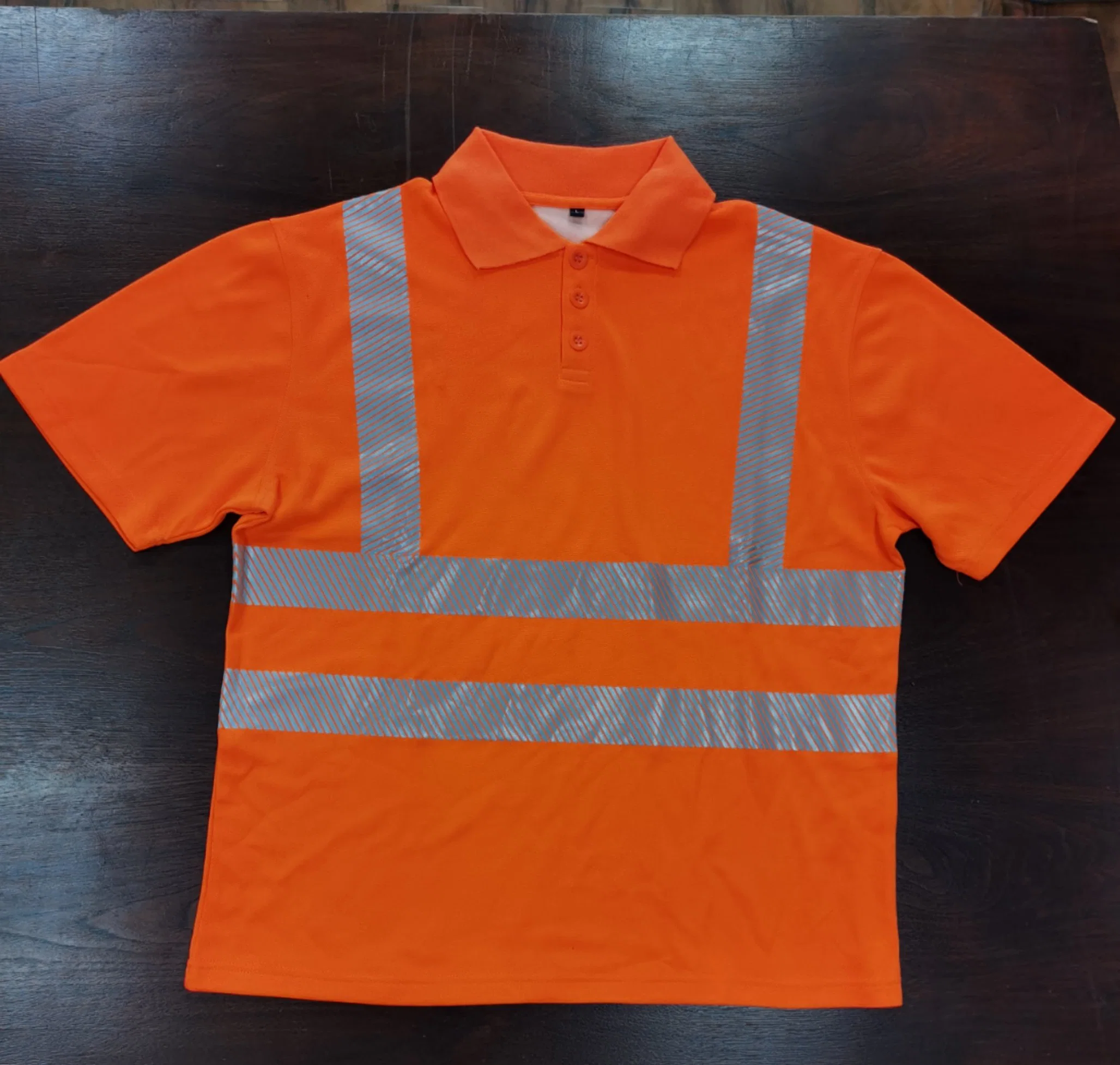 Fashion Custom Reflective Men's High Visibility T-Shirt Safety Workwear