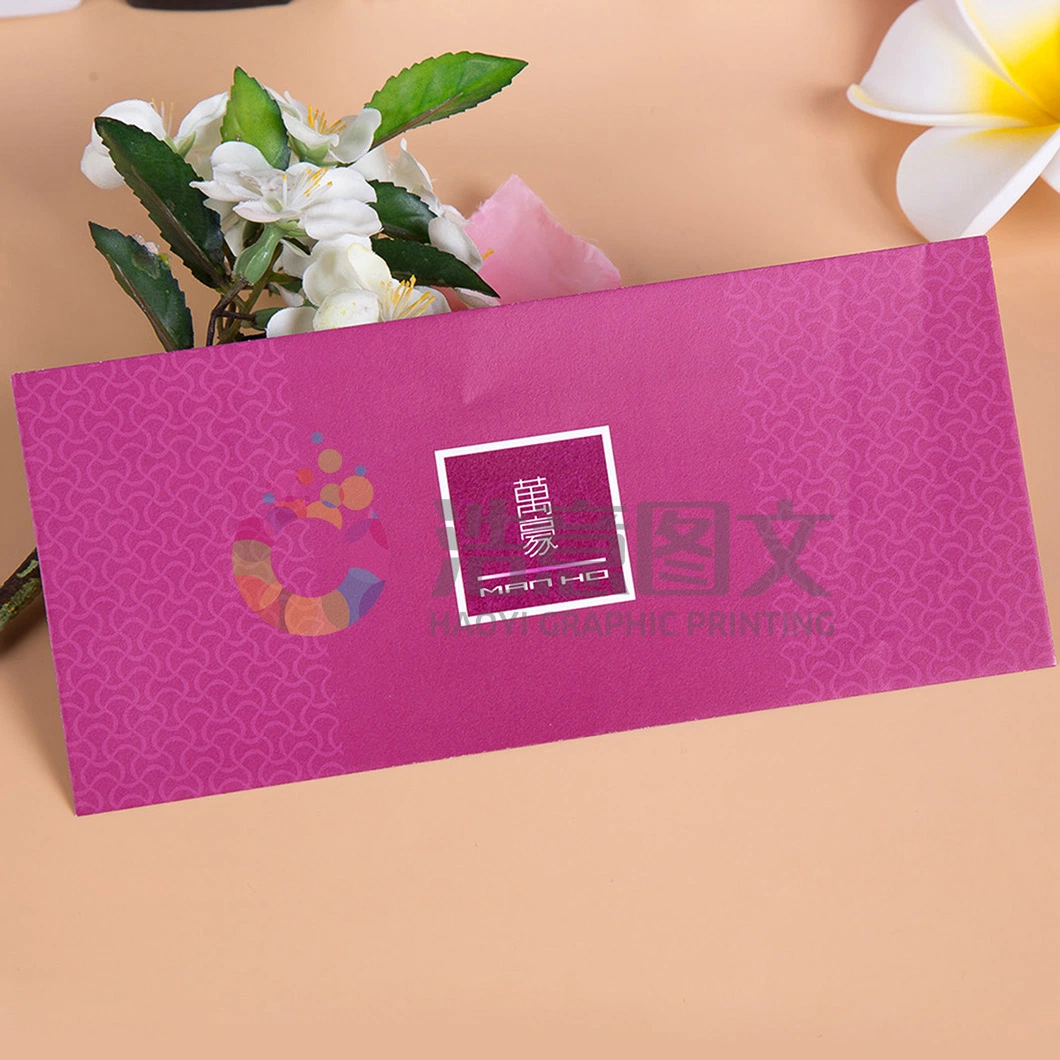 China Wholesale Company Advertising Color Printing Pearl Paper Envelope Packaging