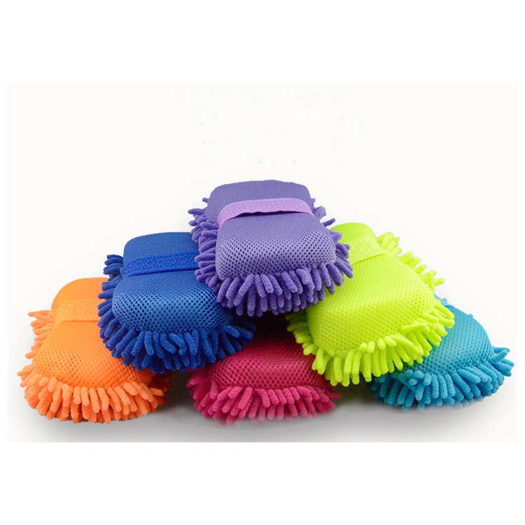 Soft Non-Scratch Chenille Car Cleaning Sponge