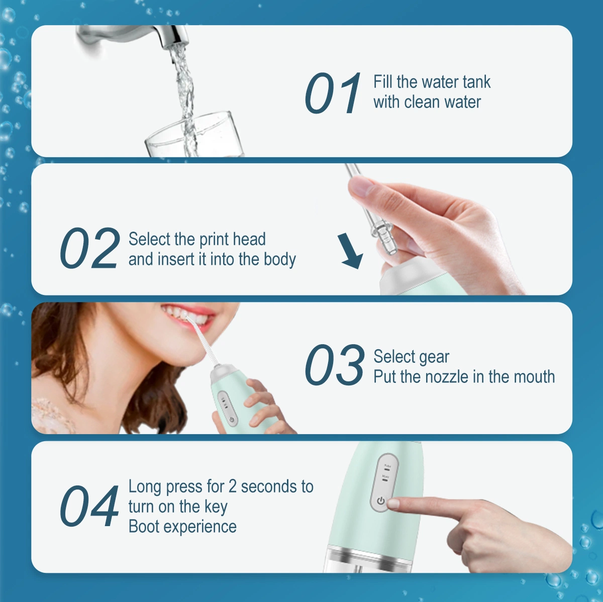 Travel Personal Water Flosser for Teeth Electric Water Flosser