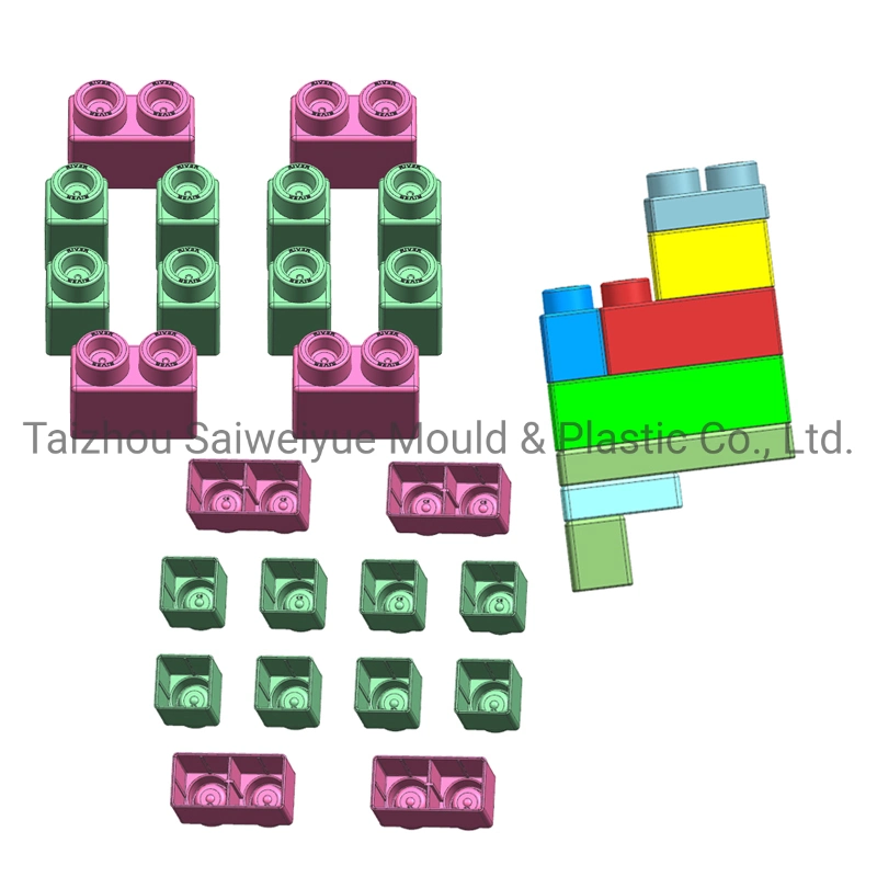 Baby TPE Building Blocks Toy Mold Plastic Children Mega Bloks Injection Mould