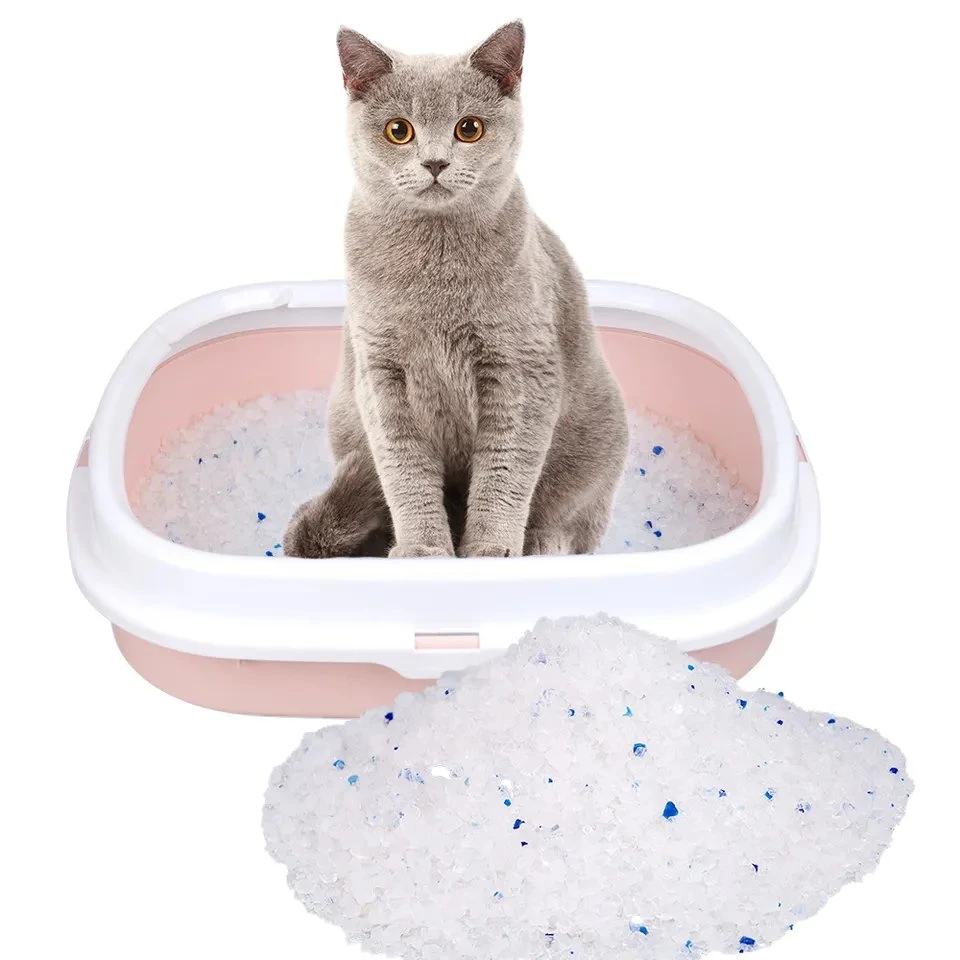 Gel de silice mastic de sable propre 97%+3% Crystal Cat litière chat Nettoyage des toilettes