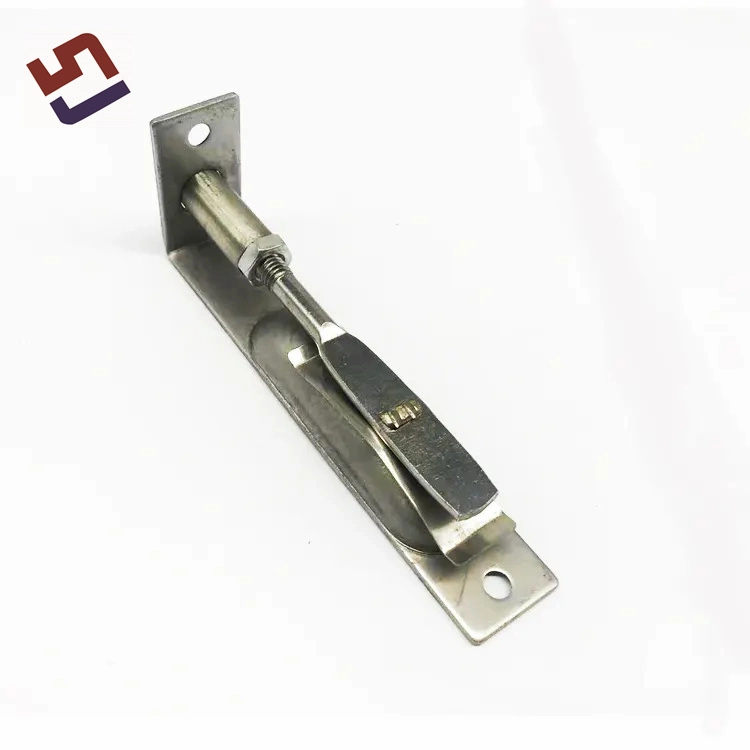 L Type Stainless Steel Safety Latch Lever Flush Sliding Door Lock Bolt Spare Parts