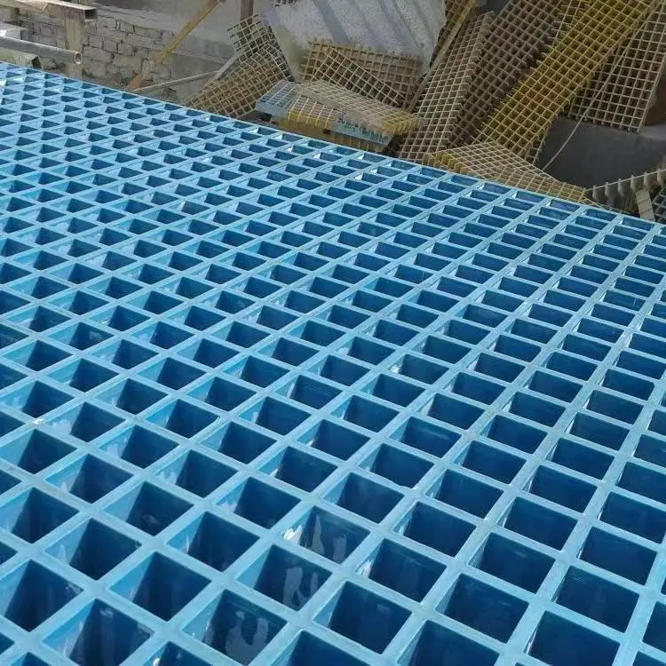 High Strength 50*50mm Mesh FRP GRP Grille Panel, Molded Fiberglass Grating