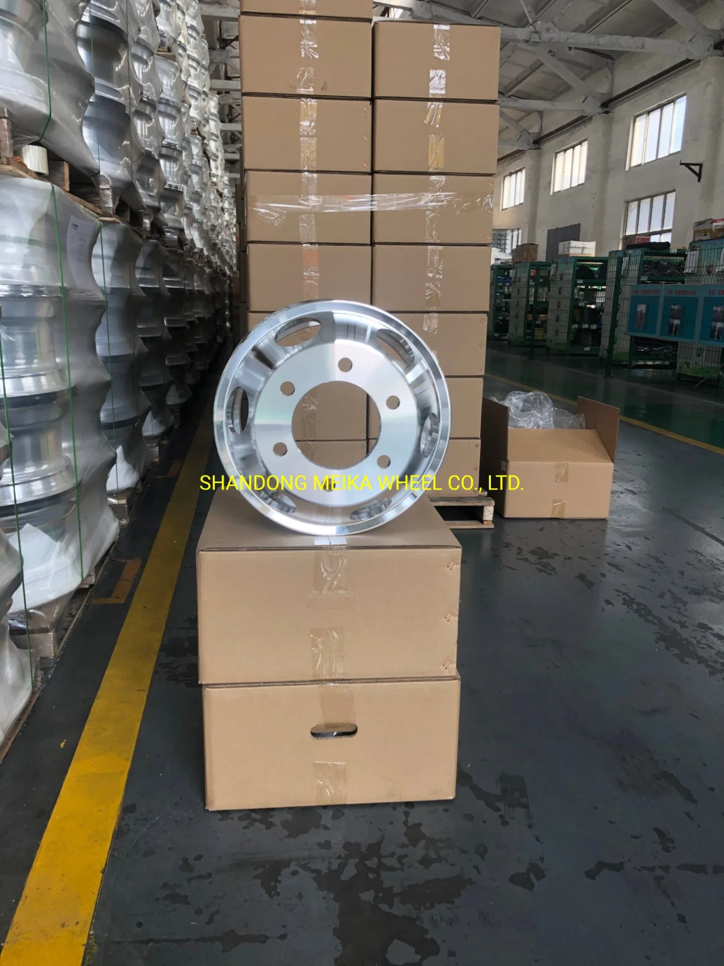 Exports to America, Russia, Europe, Africa Forging Aluminium Alloy Wheels Hub Truck 16.0X6.0