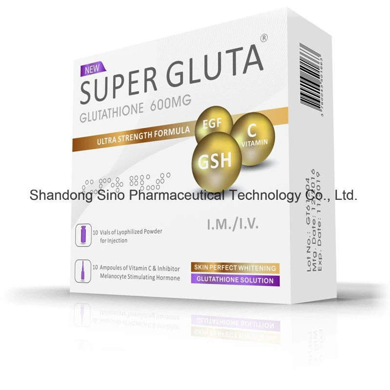 EGF витамина C Super Gluta навсегда отбеливающих Glutathione ЭБУ системы впрыска 600 мг