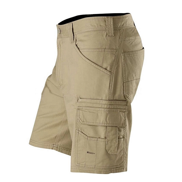 Multi Pocket Men Work Shorts Summer Cotton Cargo Shorts Men&prime; S Loose Working Pants