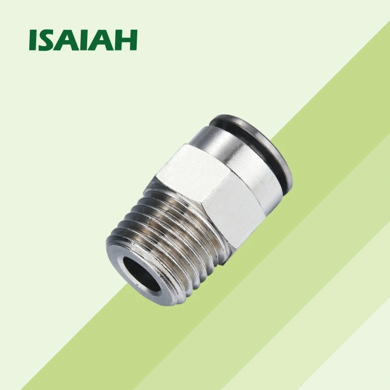 High Quality Straight Tube Thread with Spring Push in Air Pneumatic Brass Fitting