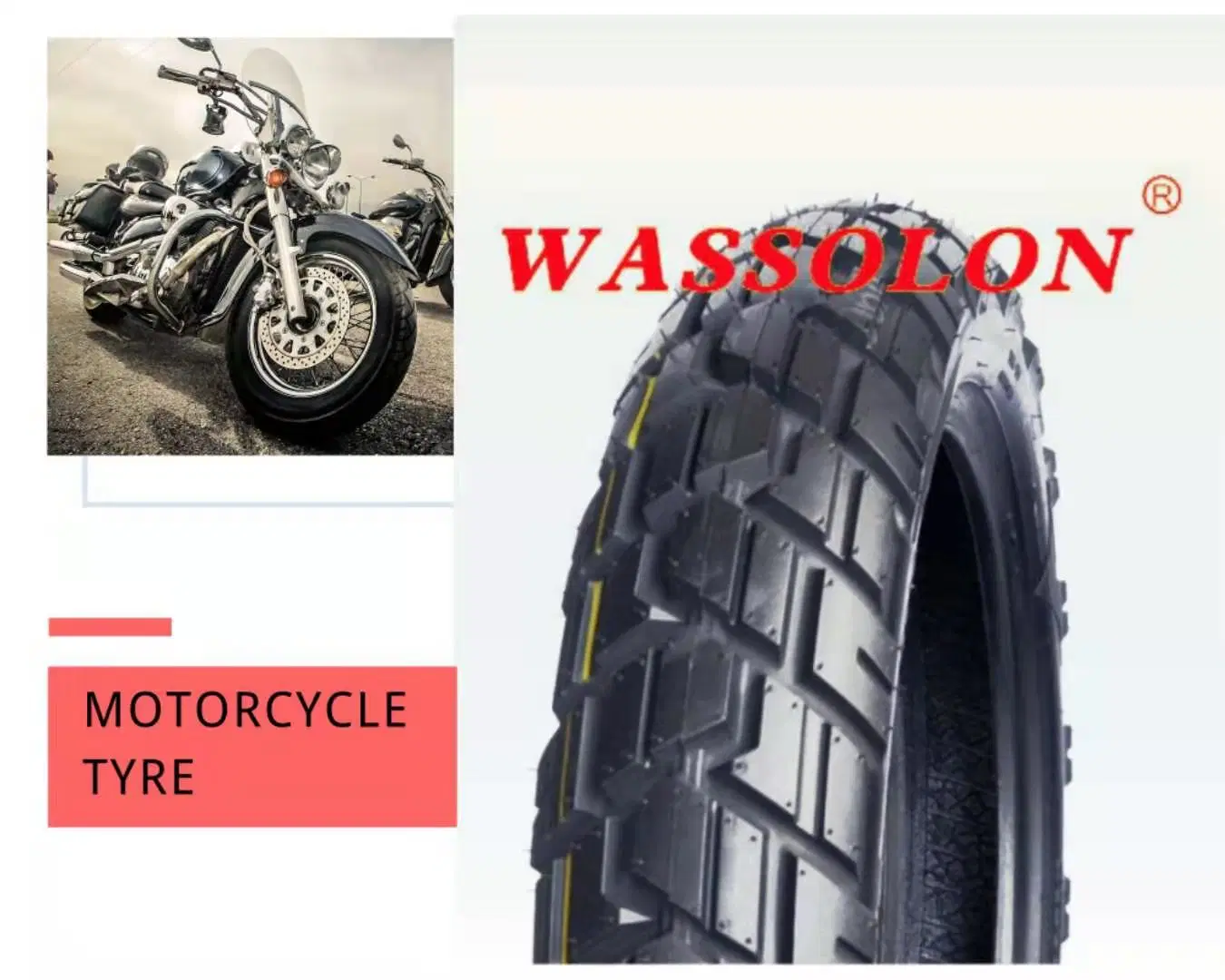 off-Road Motorcycle Tyre Scooter Sapre Part for Motorcycle/Bicycle/Electric Rubber Wheel Tubeless Nylon Tires