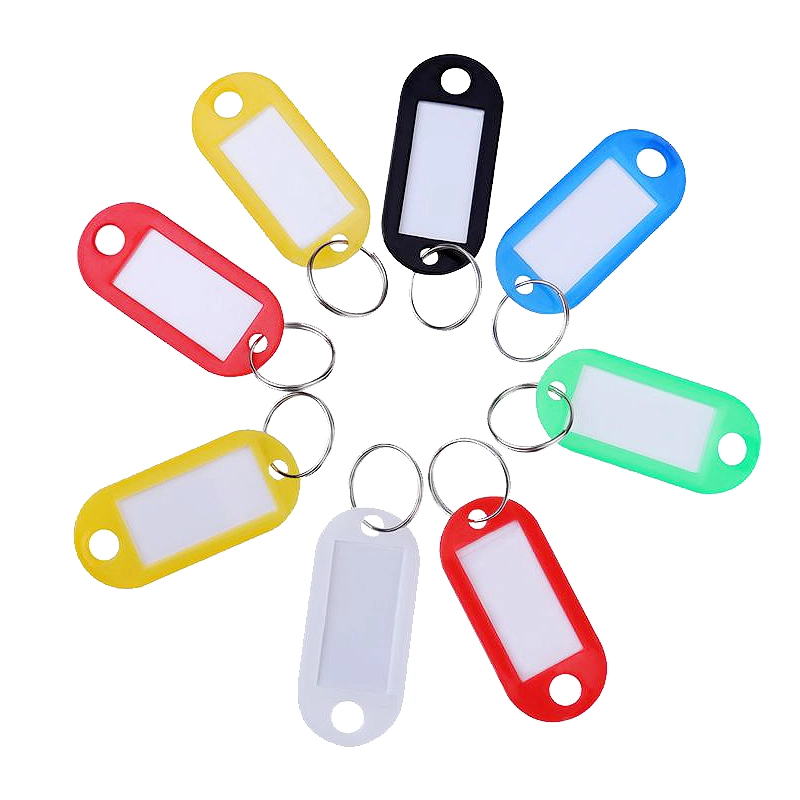 Пластиковый Tag цепочки ключей мультфильм Keychains пластиковые метки багажного отделения