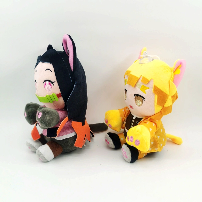 Demon Slayer Plush Toys Cartoon Characters Tanjirou Nezuko Agatsuma Zenitsu Plush Toys Dolls